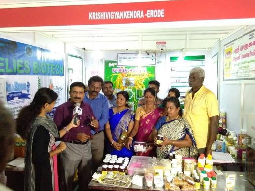 Doordarshan Podhigai TV Interview in our stall at CODISSIA, Coimbatore along with Dr. P. Alagesan, Pricipal Scientist & Head, ICAR KVK MYRADA, Gobi. 