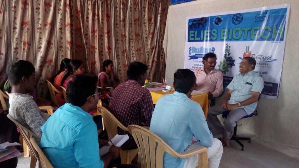 Respected Mr. M.S.Duraiswamy, President, AGCASS, Erode has visited our ELIES BIOTECH facility as Chief Guest for an One day Awareness training programme to Agricultural graduates about Essentials of Natural Biodynamic farming